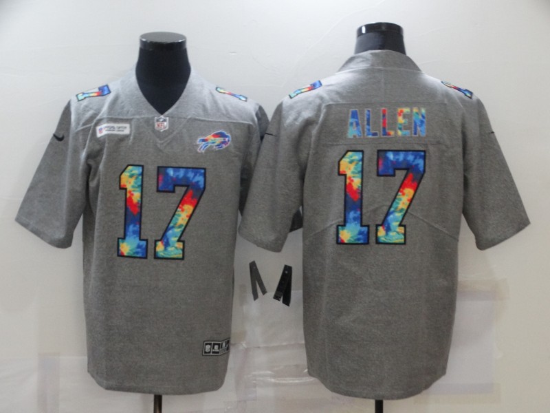Men's Buffalo Bills #17 Josh Allen 2020 Grey Crucial Catch Limited Stitched Jersey Men's Buffalo Bills #17 Josh Allen 2020 Grey Crucial Catch Limited Stitched Jersey